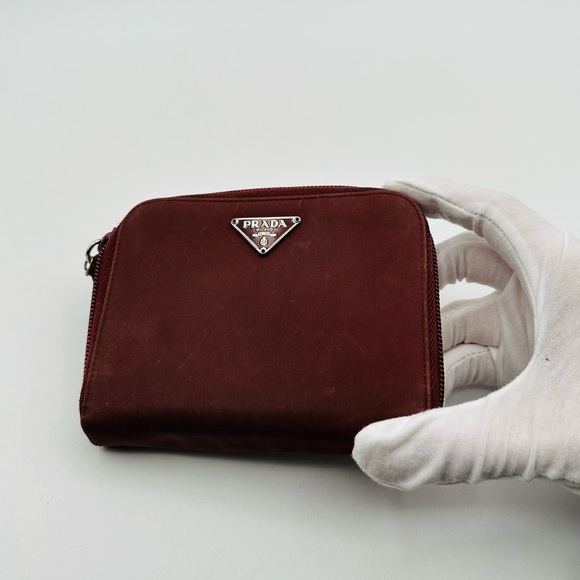 Prada Men's Burgundy Wallet - Picture 2 of 10